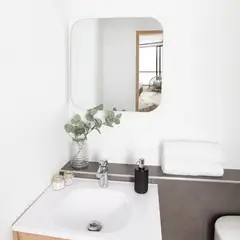 TUHOME - Espejo Pared Forma Cuadrada 60x60 cm Otro Lia