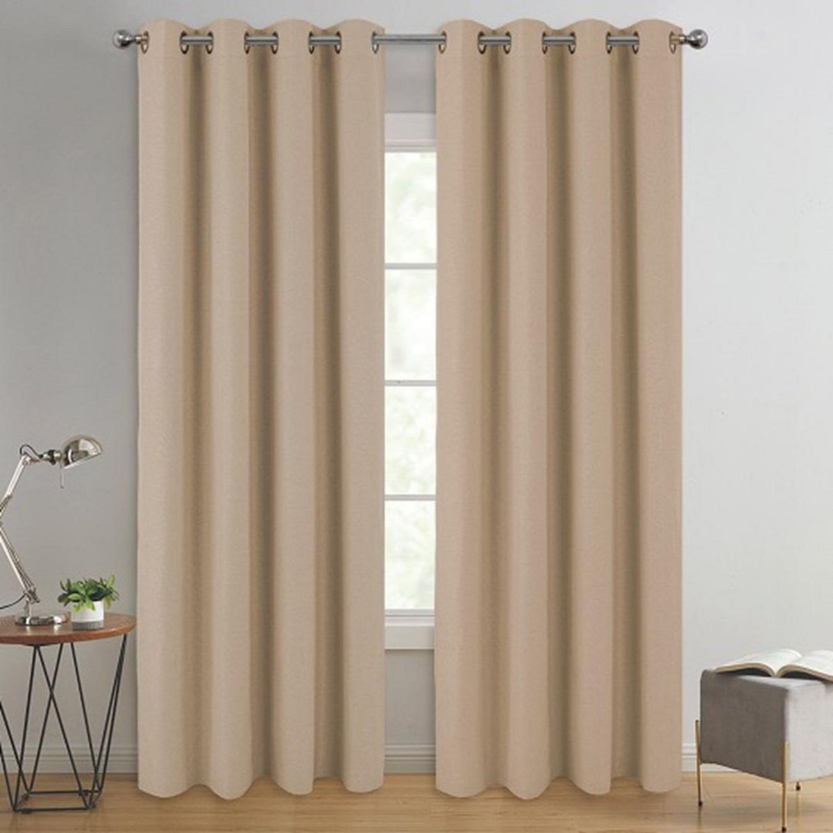 ILLUSIONS - Set de Cortinas Blackout 140x220 cm Beige