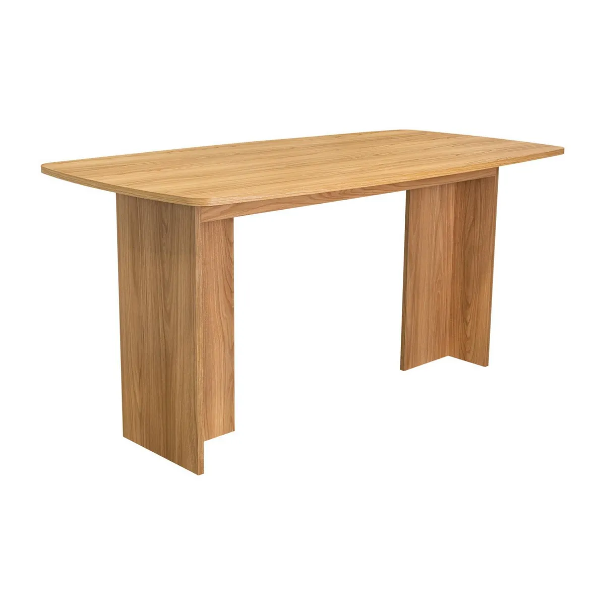 TUHOME - Mesa de comedor Bangkok Fresno europeo 156x75.6x79 cm