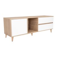 Rack TV 60 "" Acacia Rovere/Blanco 158.4x58.4x45.6 cm