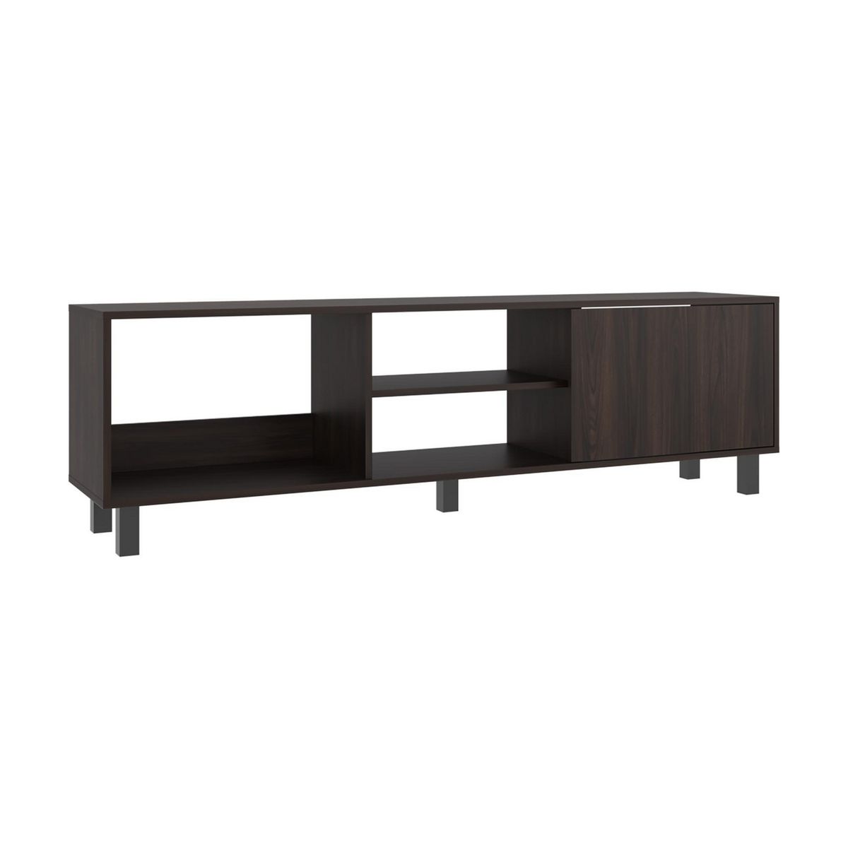 TUHOME - Rack TV 65 " Tunez Nogal europeo 160x47.5x35 cm