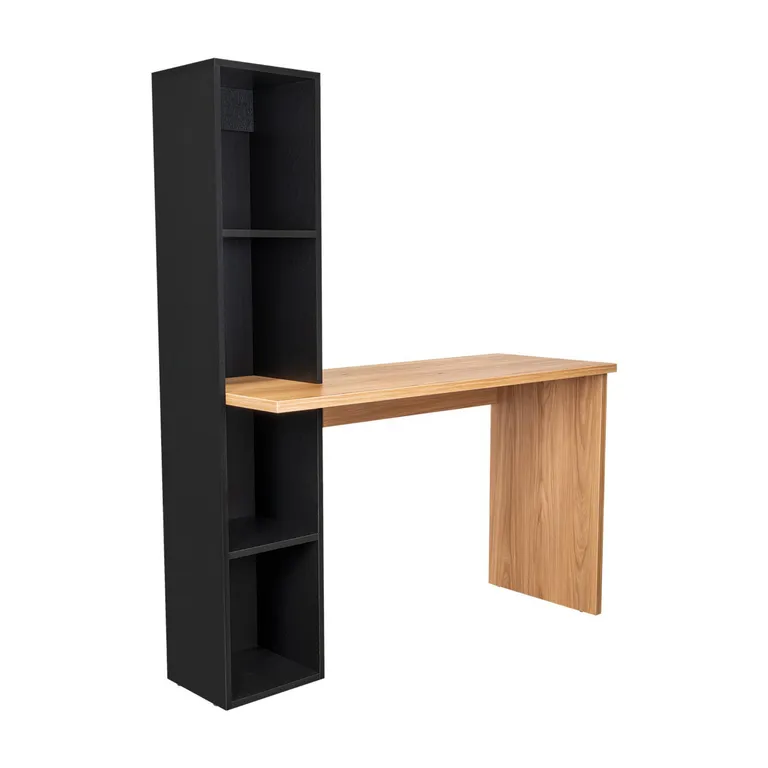 TUHOME Escritorio Biblioteca Aston Fresno/Wengue 120.3x145.8x45.2 cm