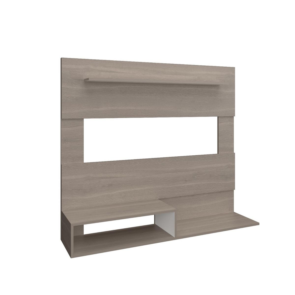 TUHOME - Panel Rack TV 55" Beijing Bardolino 140x120x31.5 cm
