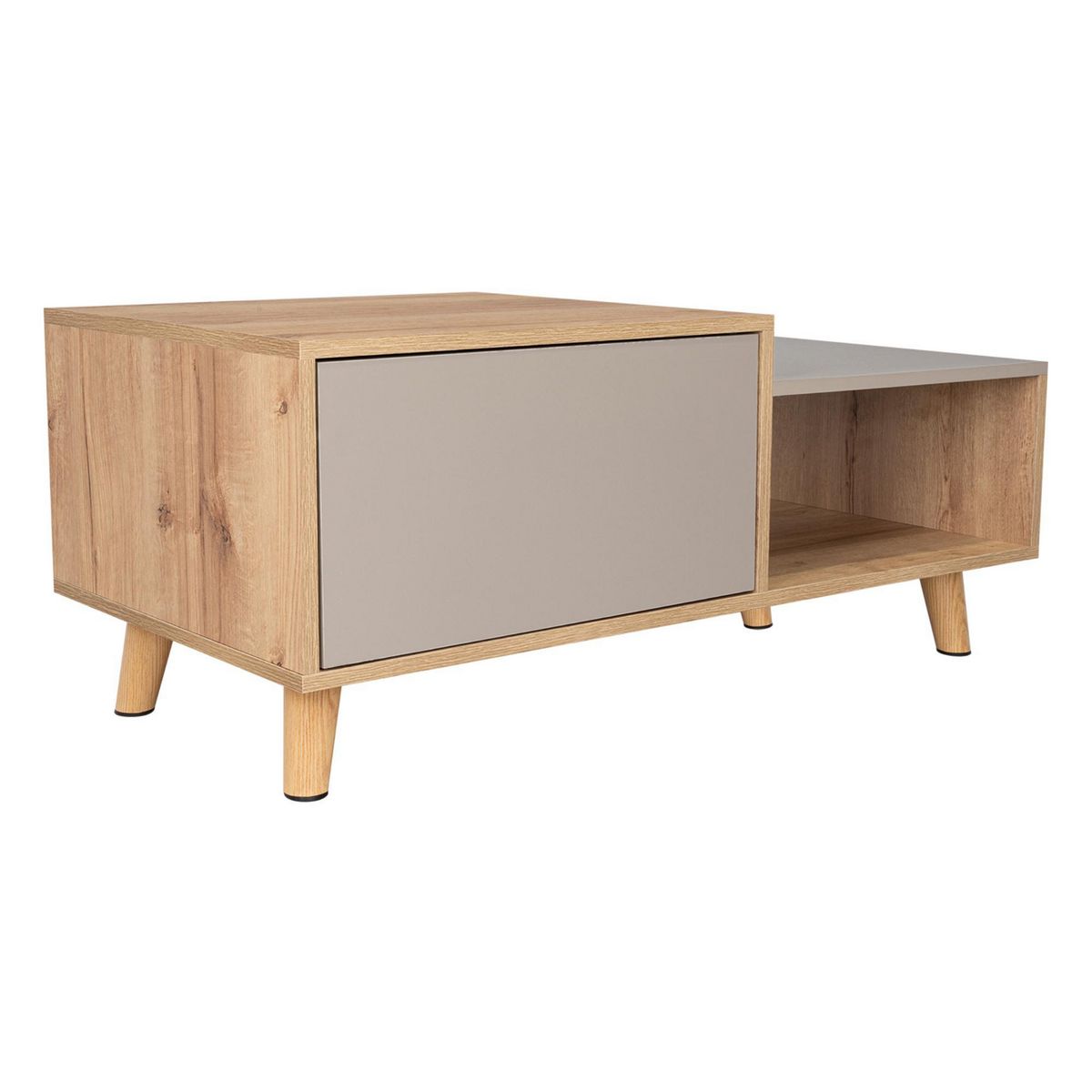 TUHOME - Mesa de centro Bora Duna/Taupe 100x50x41.6 cm