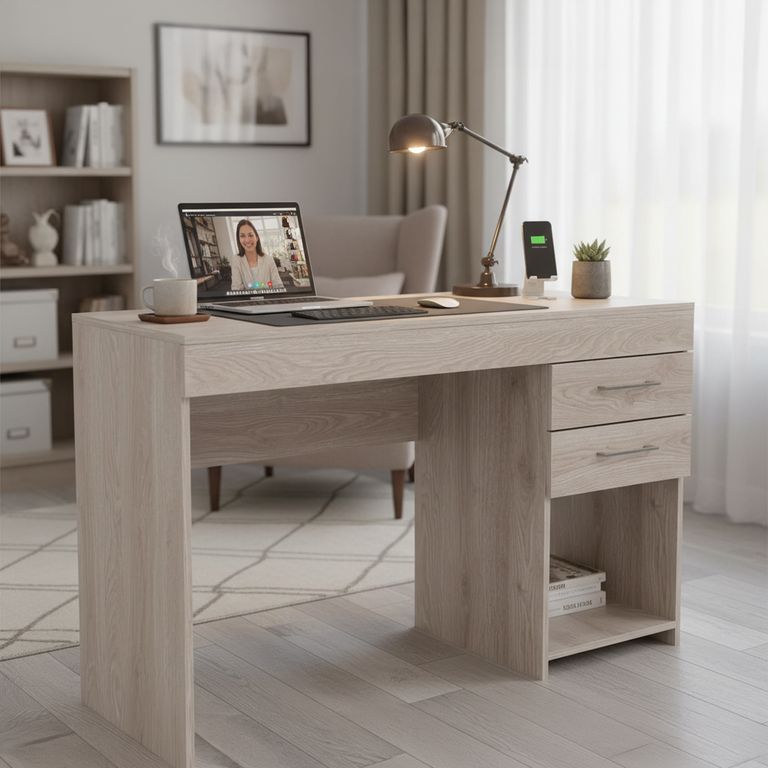 TUHOME Escritorio Ibare Milan 120x75x45.4 cm