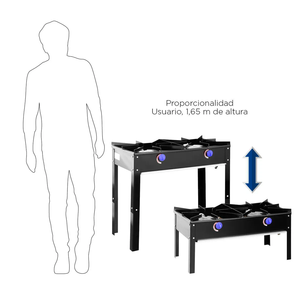 VENTUS - Anafe 2 Platos Eco Glp