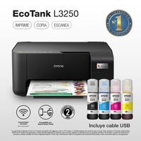 Impresora Multifuncional Inyección a color Ecotank L3250 Negro