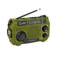 Radio emergencia dinamo solar linterna recargable