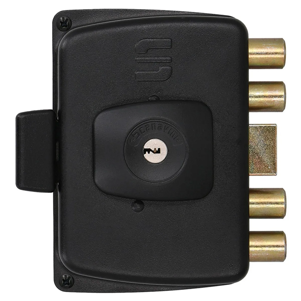 SCANAVINI - Cerradura Cerradura de acceso Sobreponer Negro 