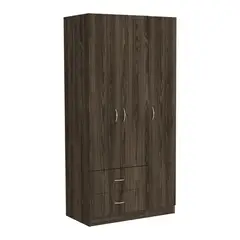 TUHOME - Clóset 3 Puerta(s) 2 Cajón(es) 3 Repisa(s) 90x180.4x47 cm Multicolor