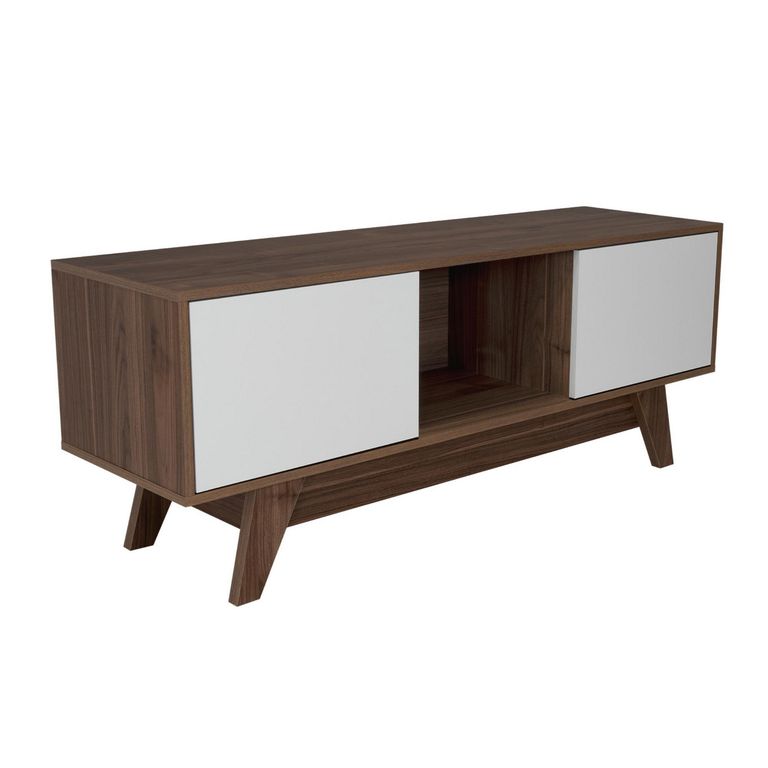 TUHOME Rack TV 55 " Romero Gales/Blanco 135x53.7x40 cm