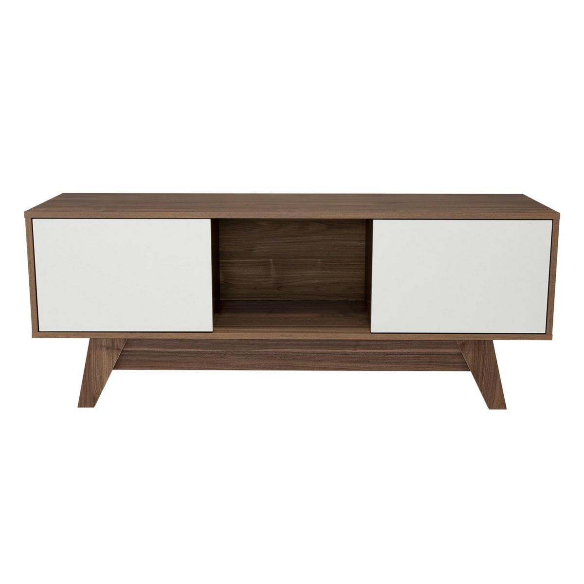 TUHOME - Rack TV 55 " Romero Gales/Blanco 135x53.7x40 cm