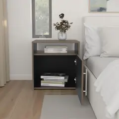 TUHOME - Velador Bigaf 51.8x54.1x42.1 cm Milan/Wengue