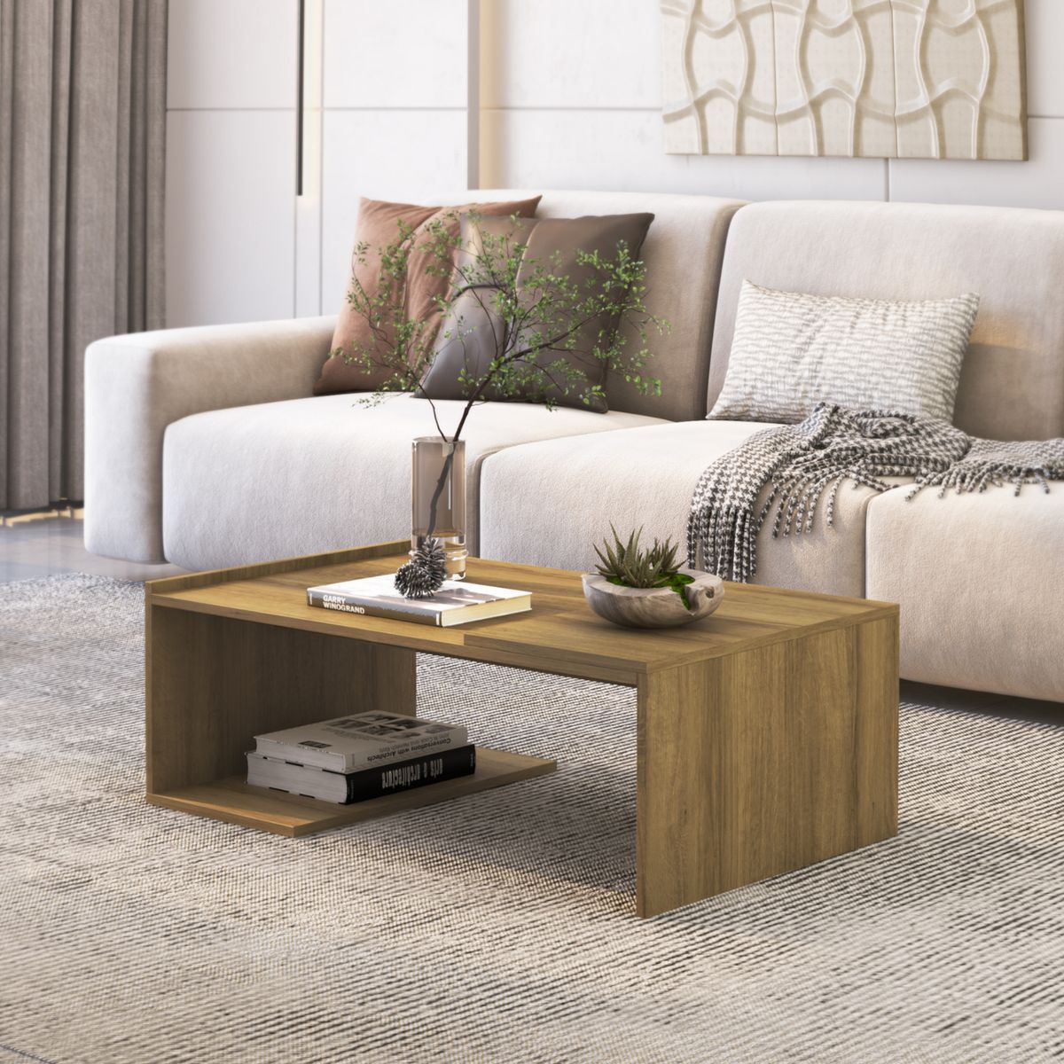 EXIT - Mesa de Centro Torino Nogal 89.5x54x31 cm