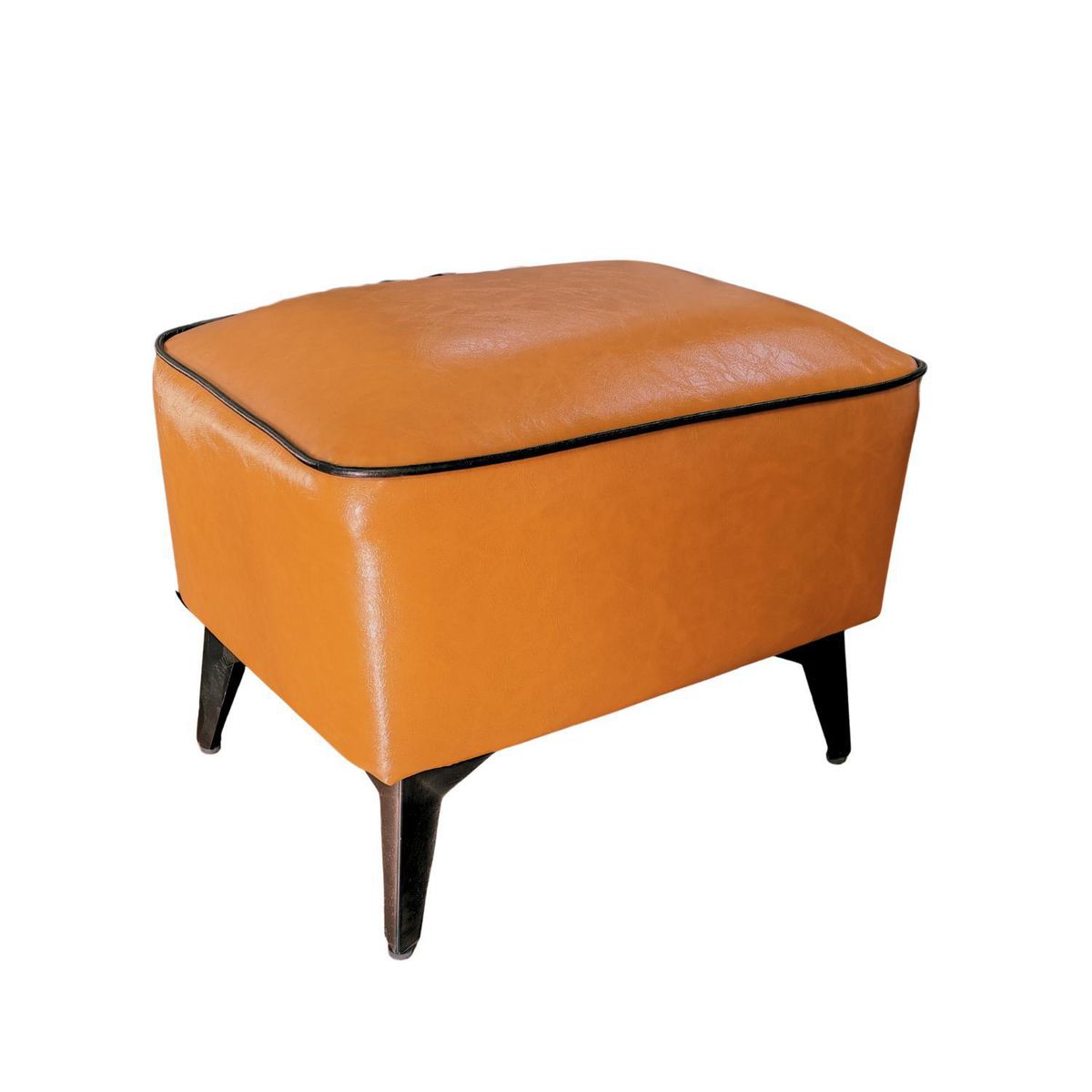 SOHOGAR - Pouf Reposapies Otomano Café 32x40x32 cm