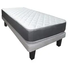ILLUSIONS - Cama 1 plaza Europea Forest Gris