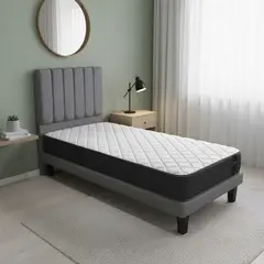 ILLUSIONS - Set Cama + Respaldo Forest 1.5 plazas Gris