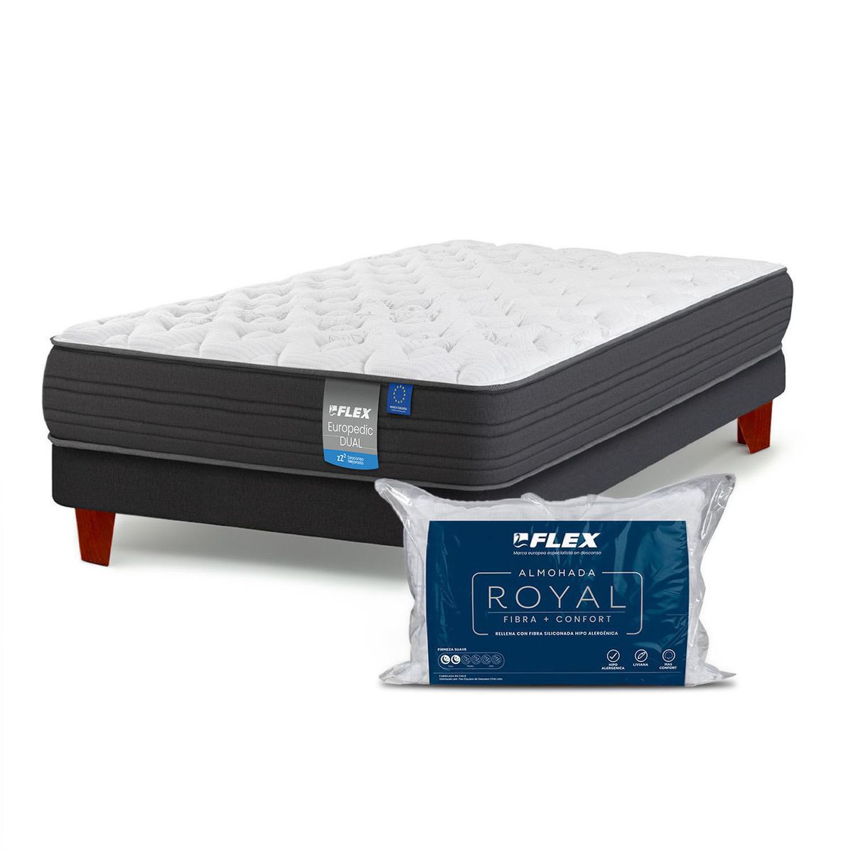FLEX - Cama 1.5 plazas Europea Europedic Dual 