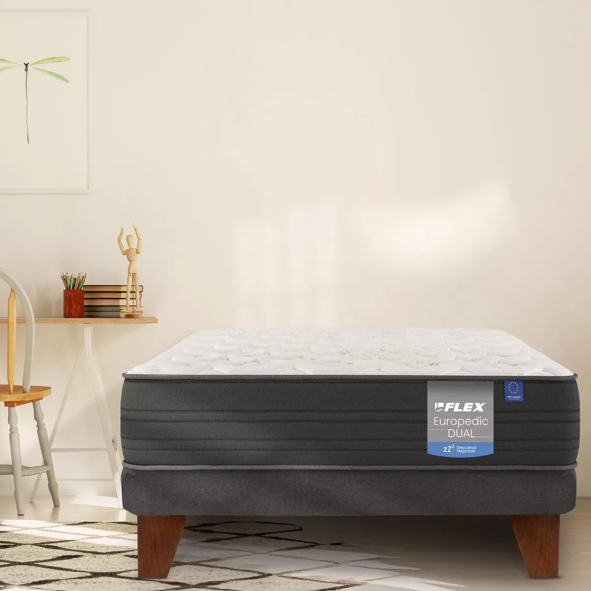 FLEX - Cama 1.5 plazas Europea Europedic Dual 