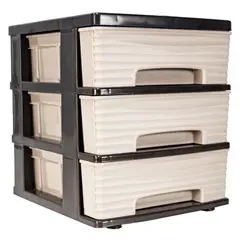 EL BARCO - Gavetero 3 Cajón(es) 21x24x25.5 cm Gris