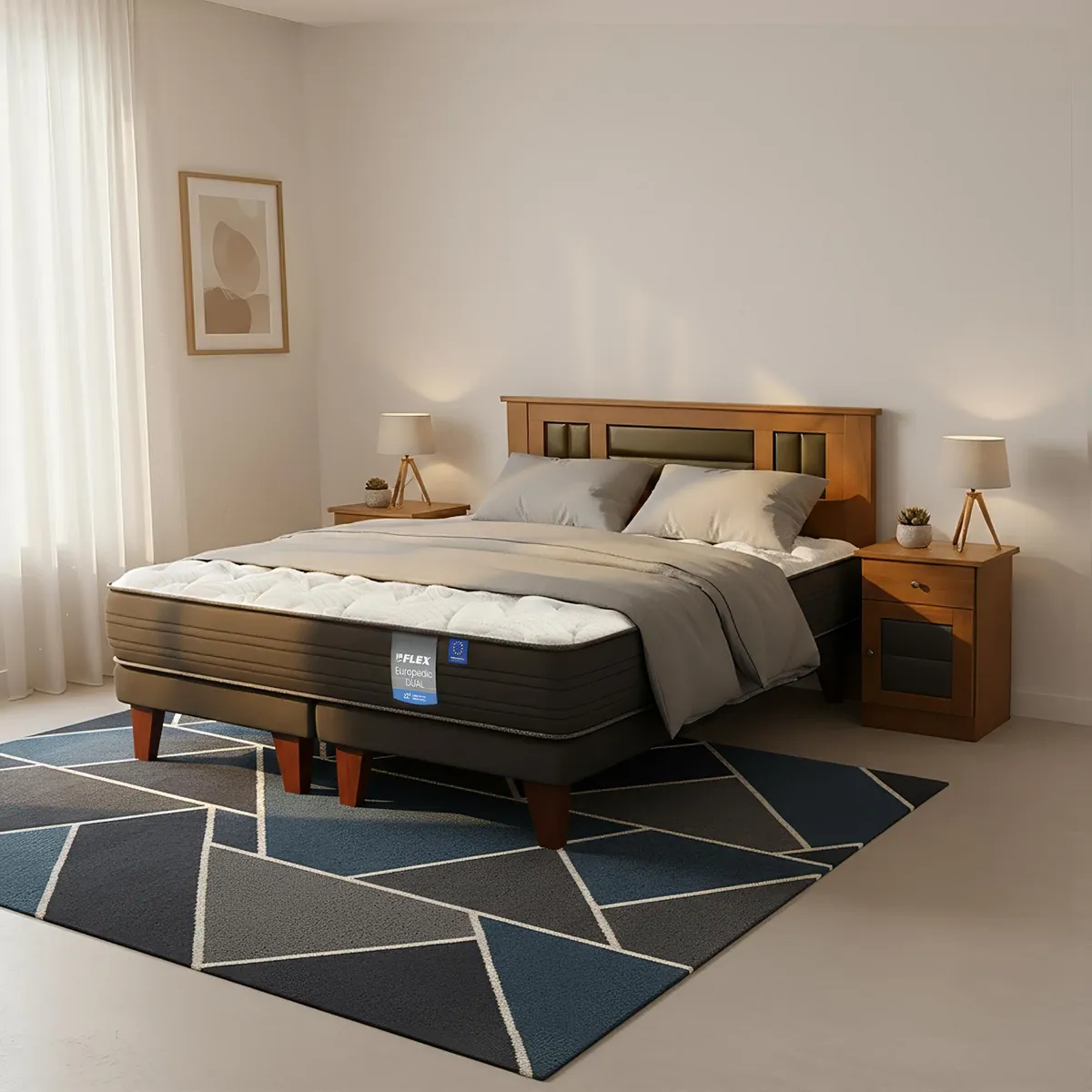 FLEX - Cama 2 plazas Europea Europedic Dual 