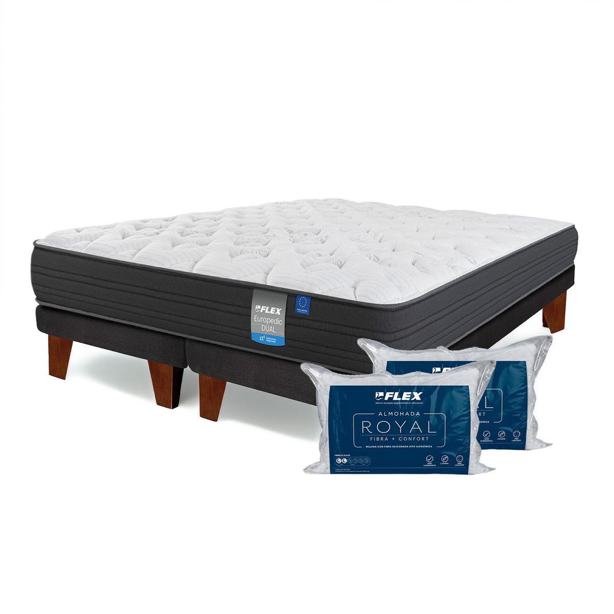 FLEX - Cama 2 plazas Europea Europedic Dual 