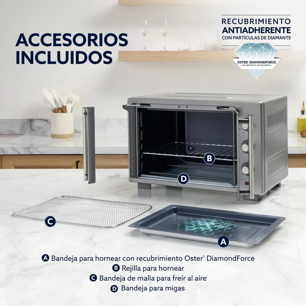 Oster TSSTTV35FDMAFNS 35 L Gris, foto 6