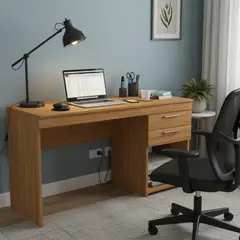 HOME MOBILI - Escritorio Malta Café Claro 121x76.8x41 cm