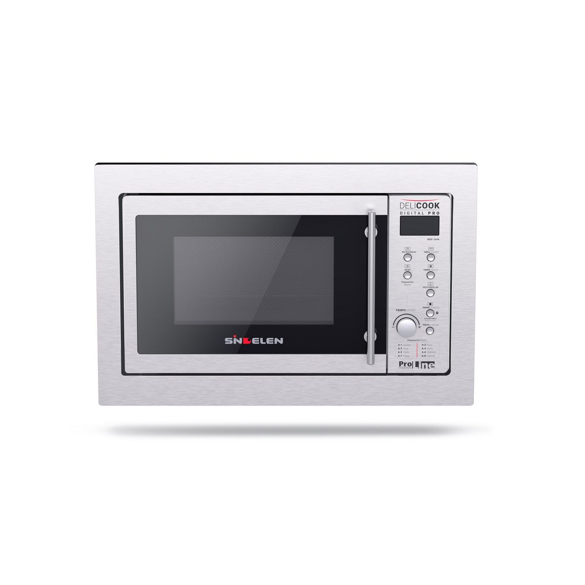 SINDELEN - Microondas Digital 26 Litros Inox MDE-26IN