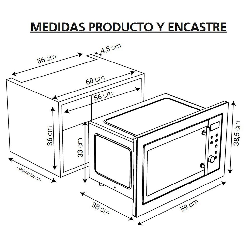 Sindelen MDE-26IN Empotrable 26 L Inox, foto 9