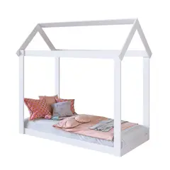 KIDSCOOL - Cama Casita Infantil Cariño Blanco