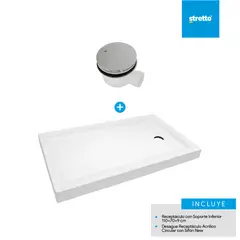 MOSAICO - Pack receptaculo Acrílico 73x130x11 cm