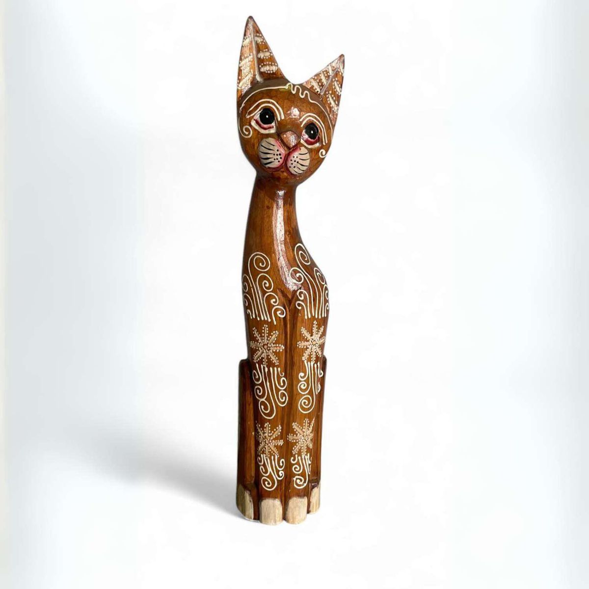 SOHOGAR - Gato madera Café claro 60x12 cm