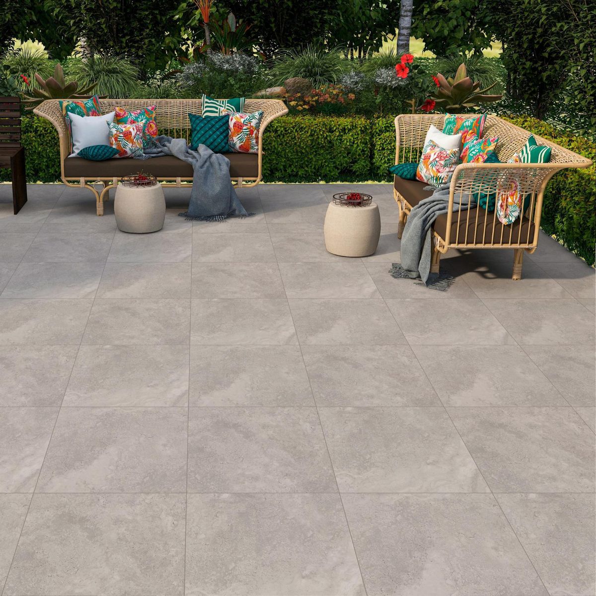 NEOX CERAMICA - Porcelanato 60x60 cm Apriko Café 1.44 m2
