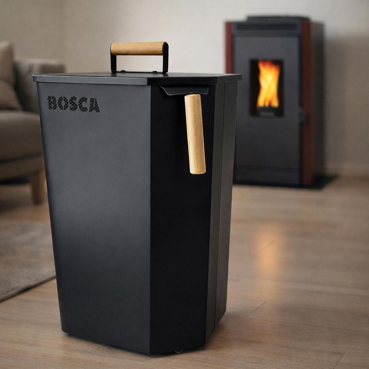 Almacenador de pellet portatil, marca BOSCA - Foto 2