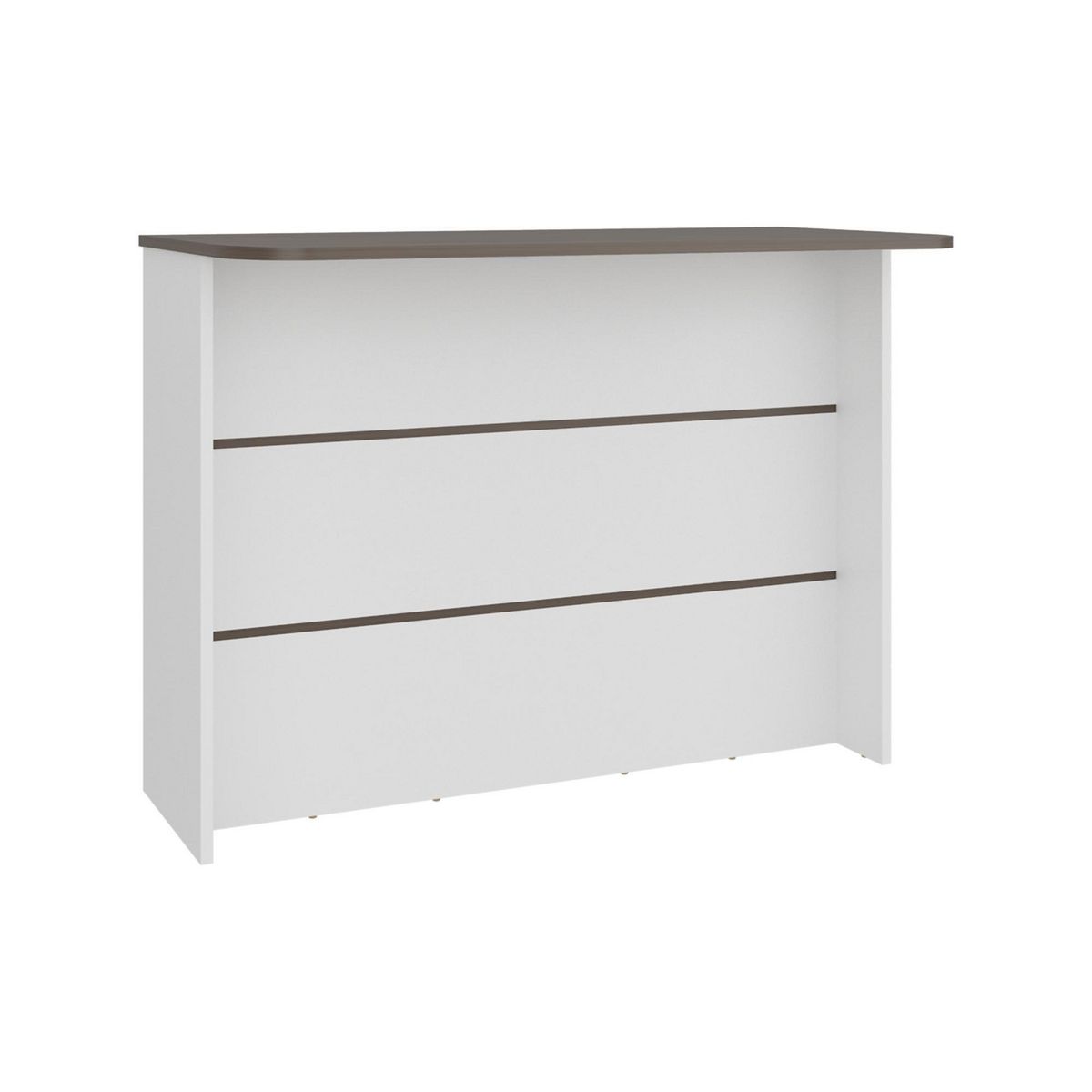 TUHOME - Mueble de cocina barra auxiliar fendi 90x120x60 cm milan y blanco