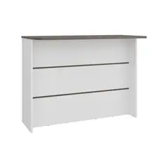 TUHOME - Mueble de cocina barra auxiliar fendi 90x120x60 cm milan y blanco