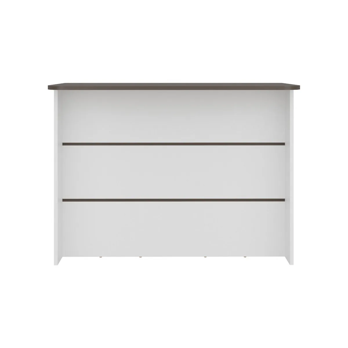 TUHOME - Mueble de cocina barra auxiliar fendi 90x120x60 cm milan y blanco