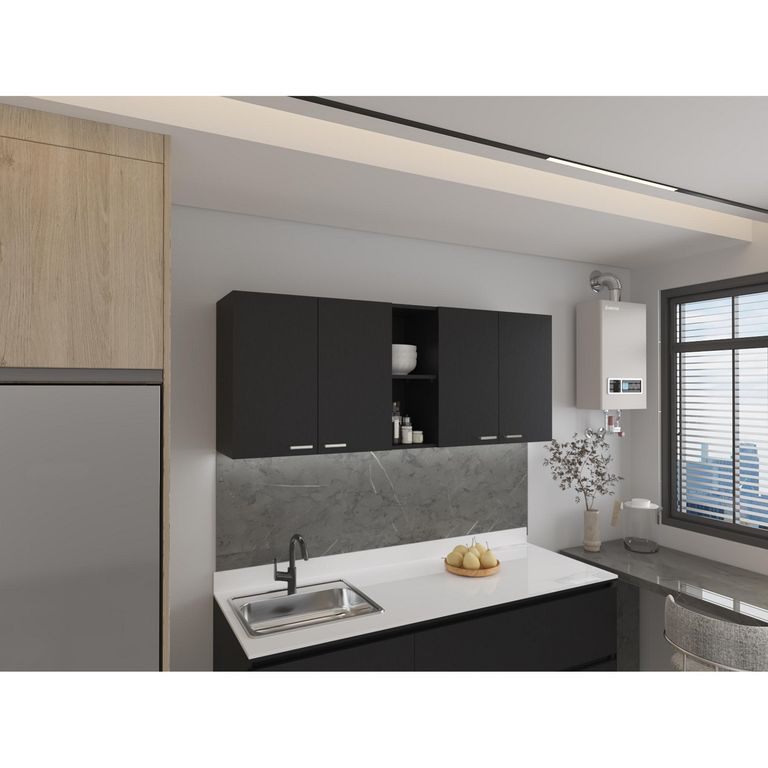 Mueble superior de cocina portofino 60x150x31,5 cm wengue
