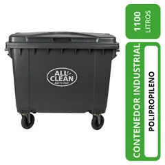 ALL CLEAN - Contenedor industrial 660 lts gris