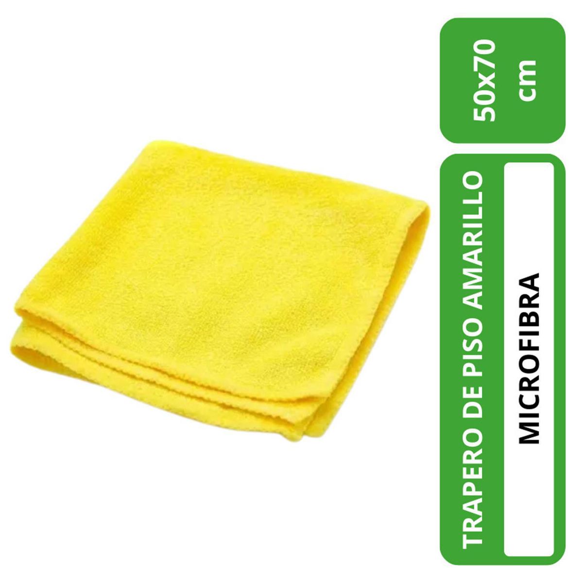 ALL CLEAN - Trapero de piso microfibra 50x70 amarillo