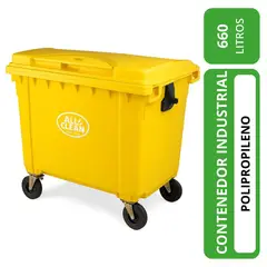 ALL CLEAN - Contenedor industrial 660 lts amarillo