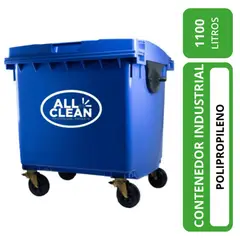 ALL CLEAN - Contenedor industrial 1100 lts azul