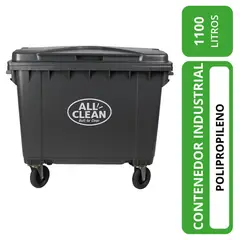 ALL CLEAN - Contenedor industrial 1100 lts gris