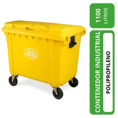 ALL CLEAN - Contenedor industrial 1100 lts amarillo