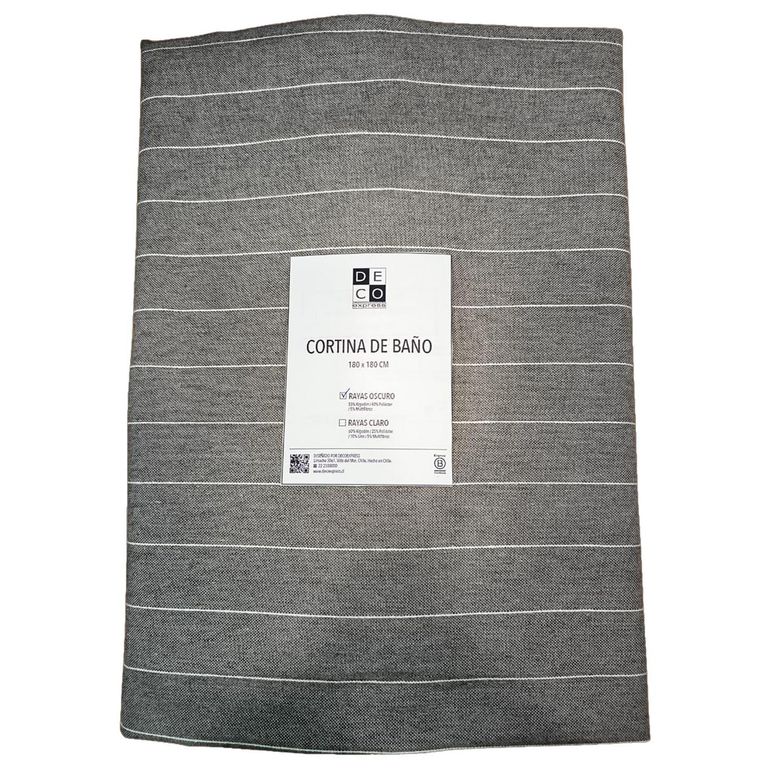 Cortina De baño 180x180 cm Taupe