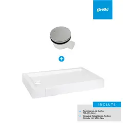 MOSAICO - Pack receptaculo Acrílico 73x129x17 cm