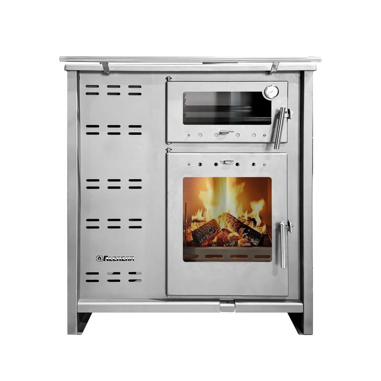 ALCAZAR Cocina a Leña 1 Platos Inox PTE1206