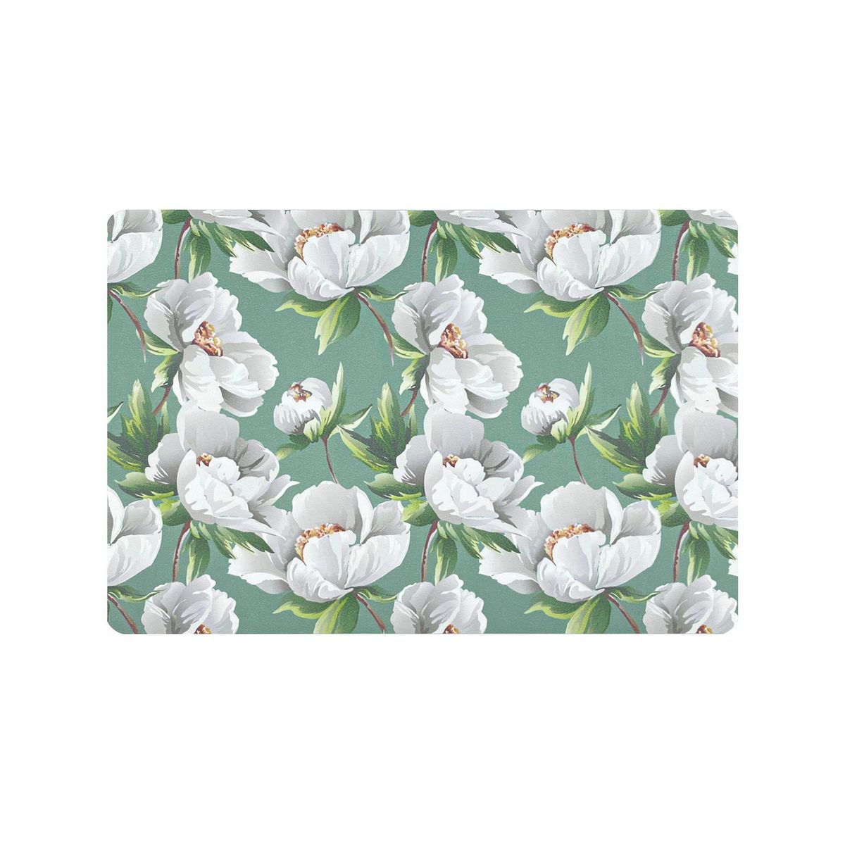 MERIGGI - Individual Rectangular 30x43 cm Flores Verde