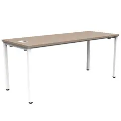 INDUMAC - Escritorio Paris Office Silver Legno/Blanco 180x75x70 cm